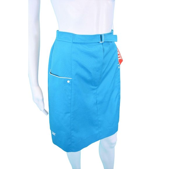 Vintage 1980s Teal Tail Deadstock Sports Tennis Skirt | W 26" - Picture 4 of 10